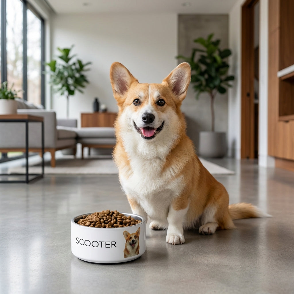 Pet Portrait Doggie Bowl